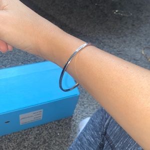 Silver plain bracelet